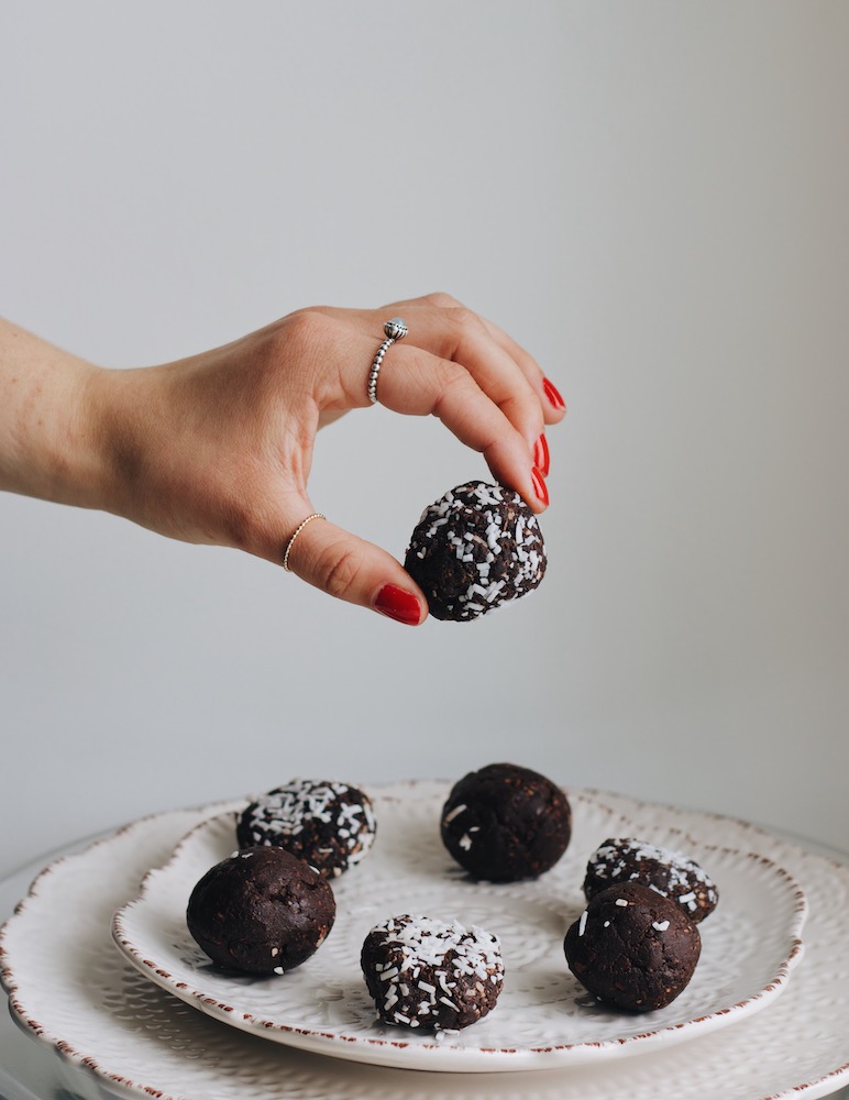 Double Chocolate Chip Protein Balls