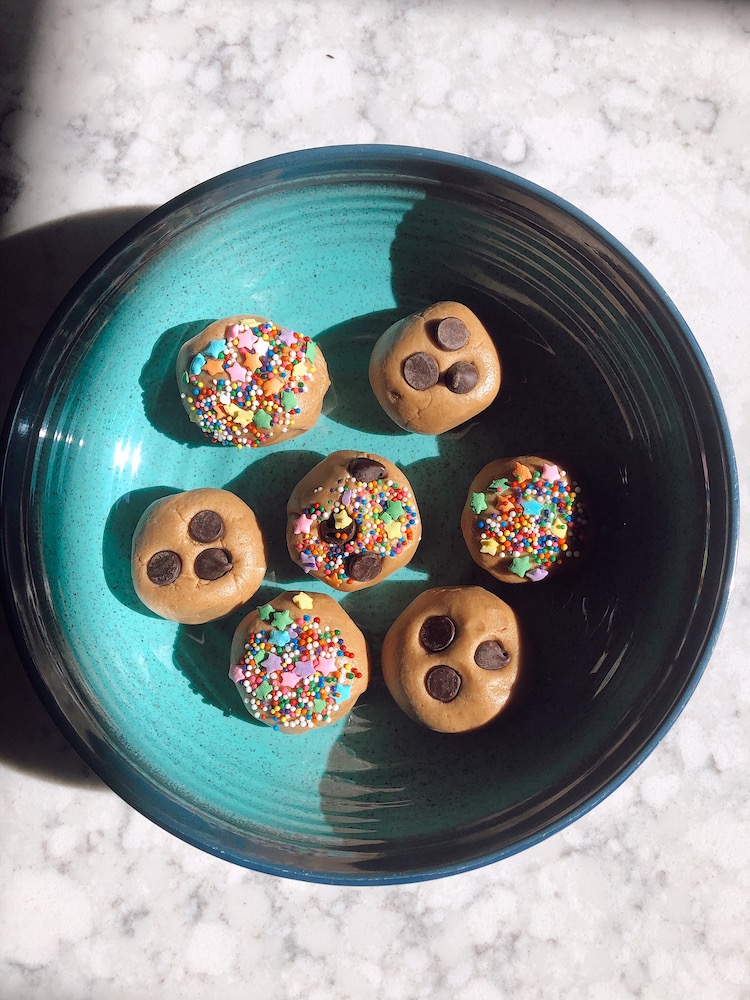 Cake Batter Protein Balls